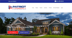 Desktop Screenshot of patriothomeskc.com